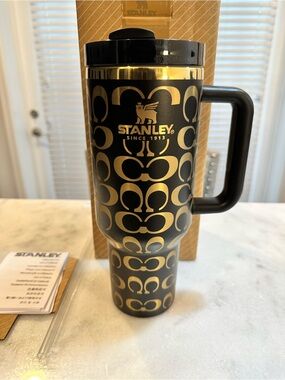 Stanley Coach Unique Collaboration Limited Edition Black & Gold 40oz Tumbler